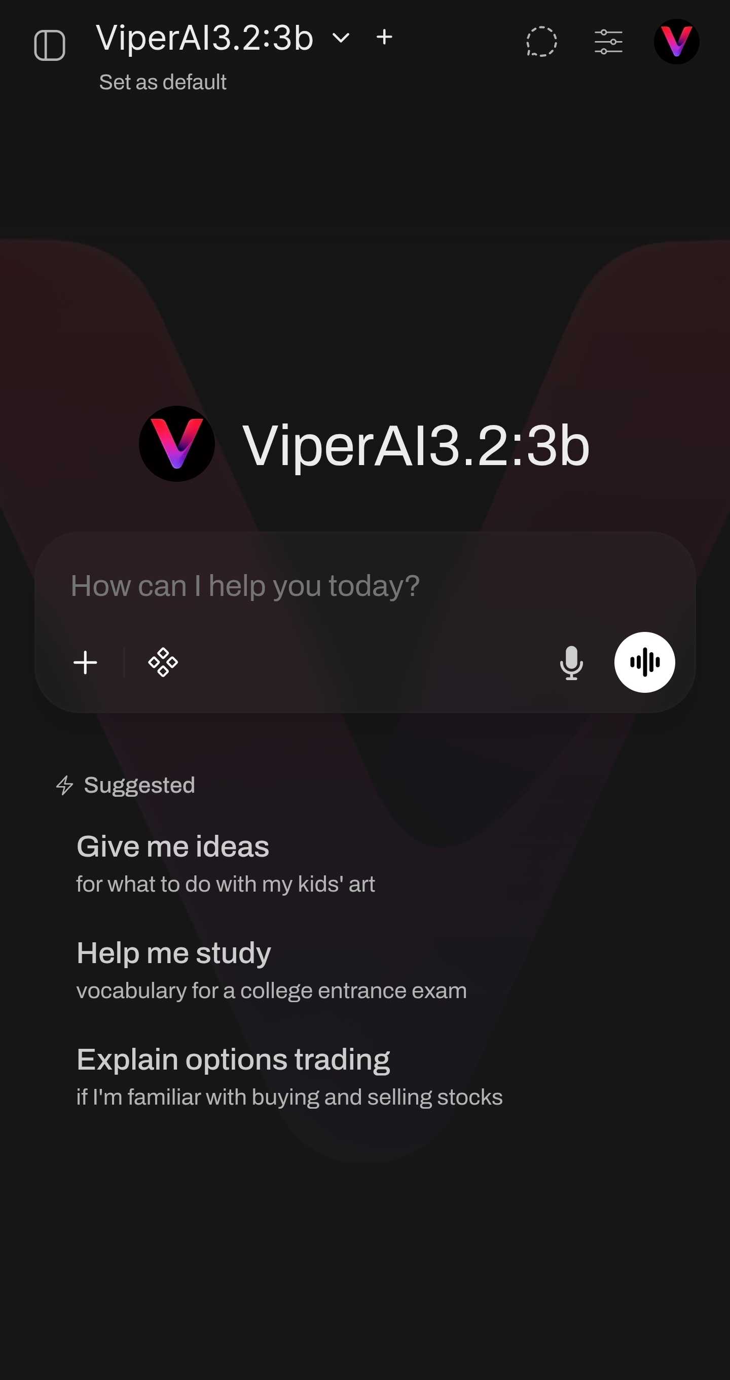 Project voorbeeld op telefoon